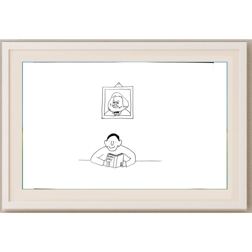 Stanko Zmazek 29x21cm Orijinal Karikatür BOD01761