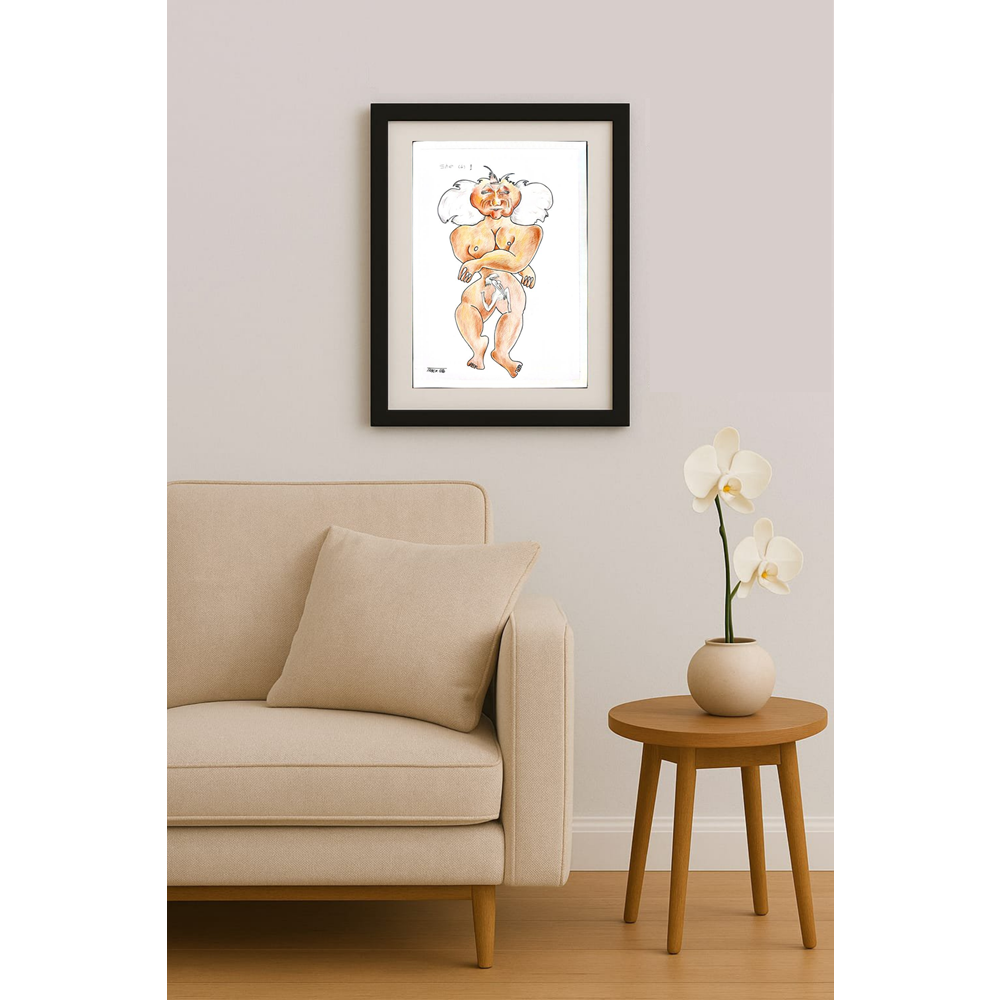 Tarek Seliem Mikhail 35x25cm Orijinal Karikatür BOD01769