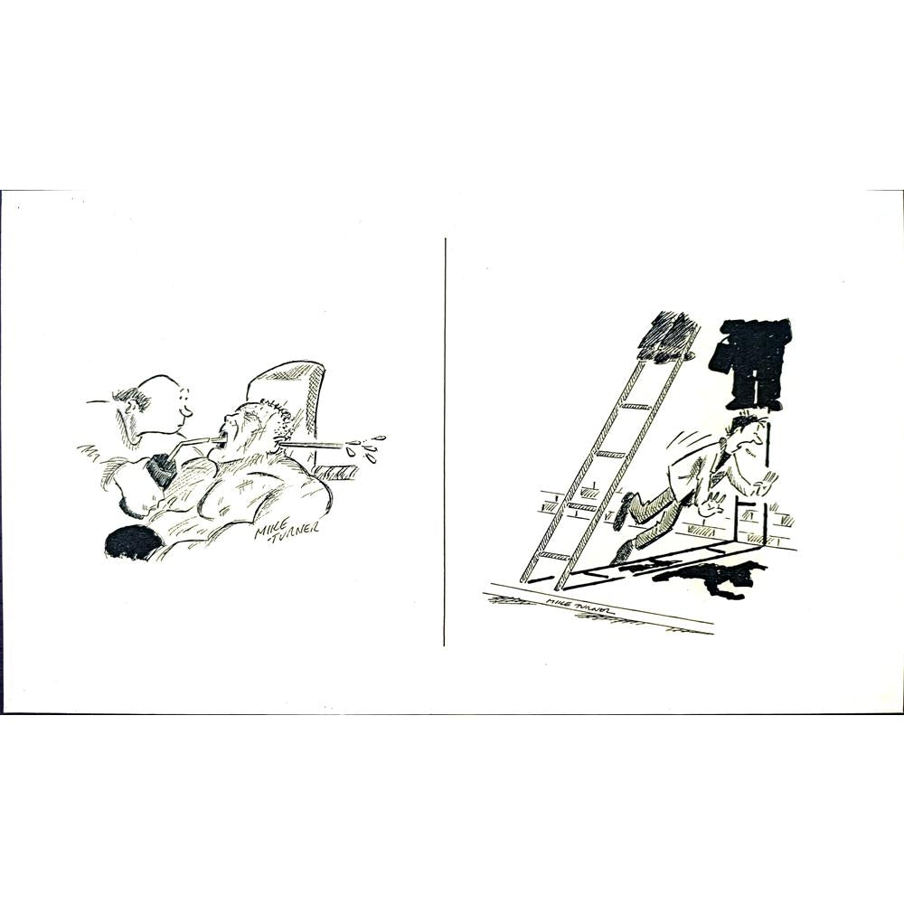 Mike Turner 21x15cm Orijinal Karikatür BOD01785