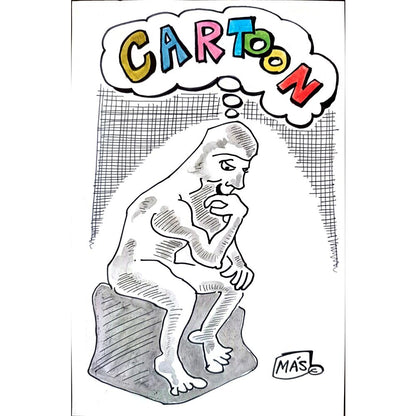 Sergio Alejandro 26x17cm Orijinal Karikatür BOD01789