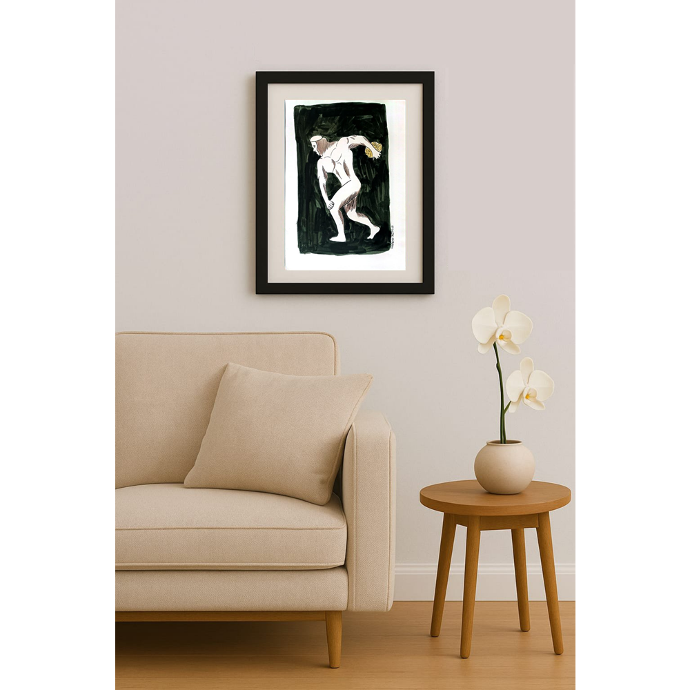 Zlatko Krtevski 30x23cm Orijinal Karikatür BOD01791