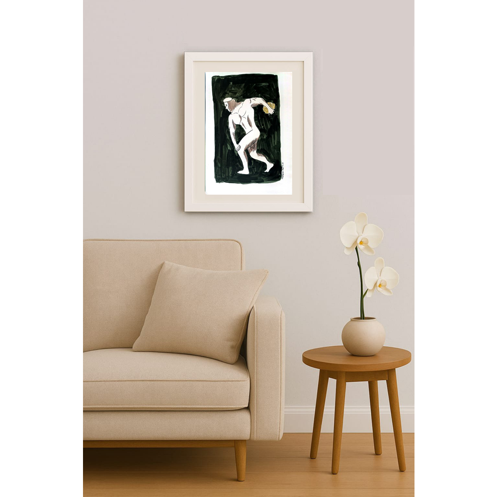 Zlatko Krtevski 30x23cm Orijinal Karikatür BOD01791