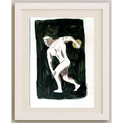 Zlatko Krtevski 30x23cm Orijinal Karikatür BOD01791