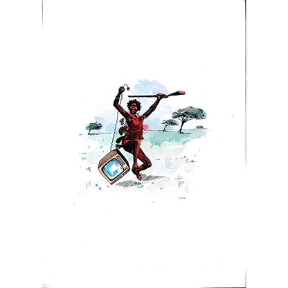 Winfried Besslich 29x21cm Orijinal Karikatür BOD01799