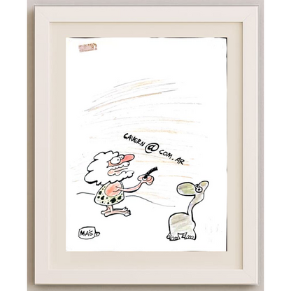 Sergio Mas 24x18cm Orijinal Karikatür BOD01801