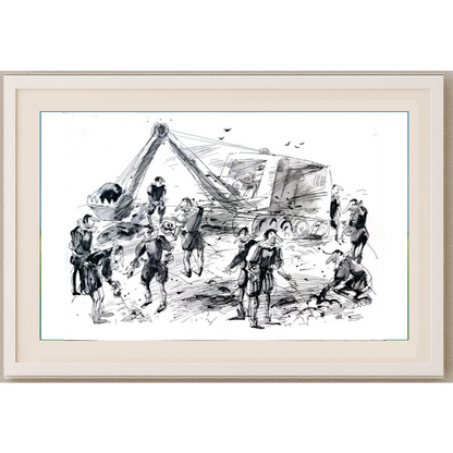 Borigen 29x21cm Orijinal Karikatür BOD01804