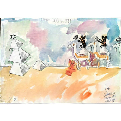 Coutarelli Kihsias 31x24cm Orijinal Karikatür BOD01808