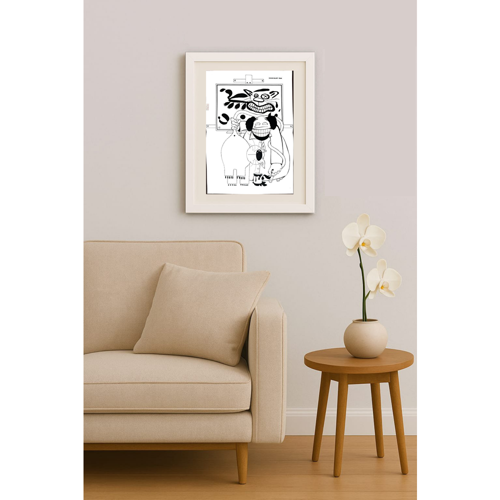 Davar Najafi 43x30cm Orijinal Karikatür BOD01809