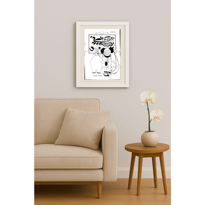 Davar Najafi 43x30cm Orijinal Karikatür BOD01809