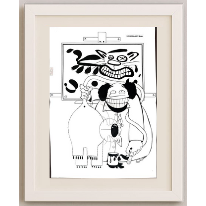 Davar Najafi 43x30cm Orijinal Karikatür BOD01809