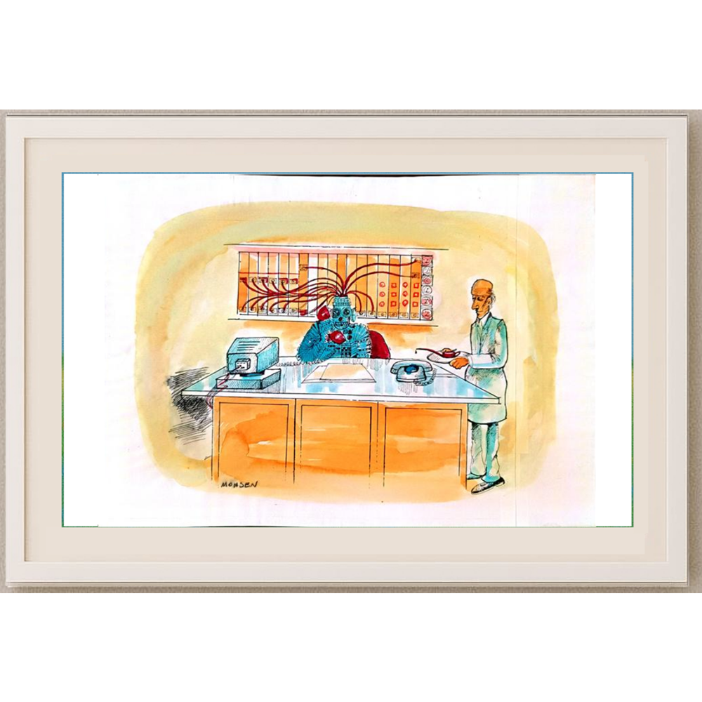 Mohsen Divandari 29x21cm Orijinal Karikatür BOD01810