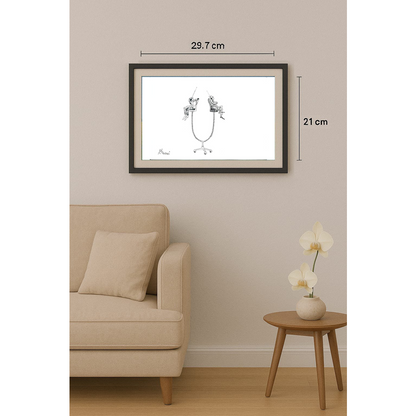 Ali Divandari 29x21cm Orijinal Karikatür BOD01811