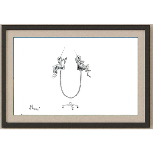 Ali Divandari 29x21cm Orijinal Karikatür BOD01811