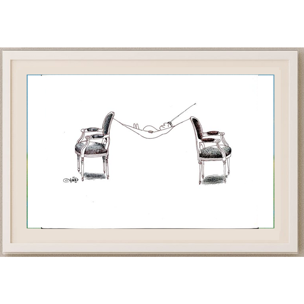 Ali Divandari 29x21cm Orijinal Karikatür BOD01813