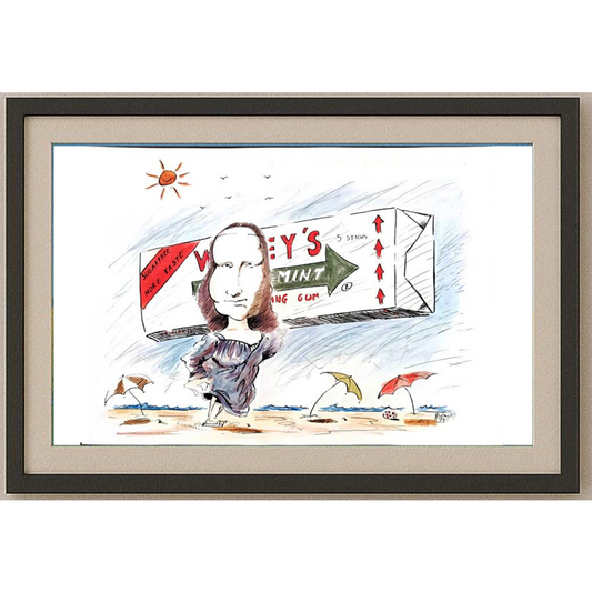 Szalai Attila 29x21cm Orijinal Karikatür BOD01820