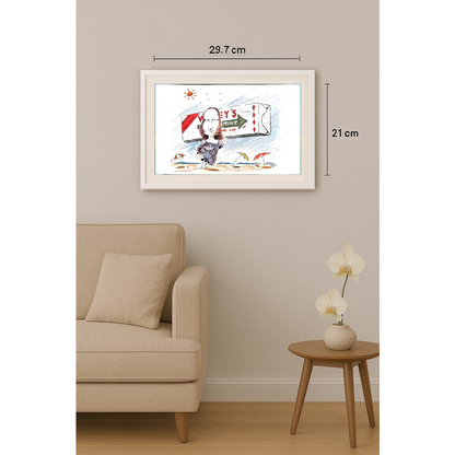 Szalai Attila 29x21cm Orijinal Karikatür BOD01820