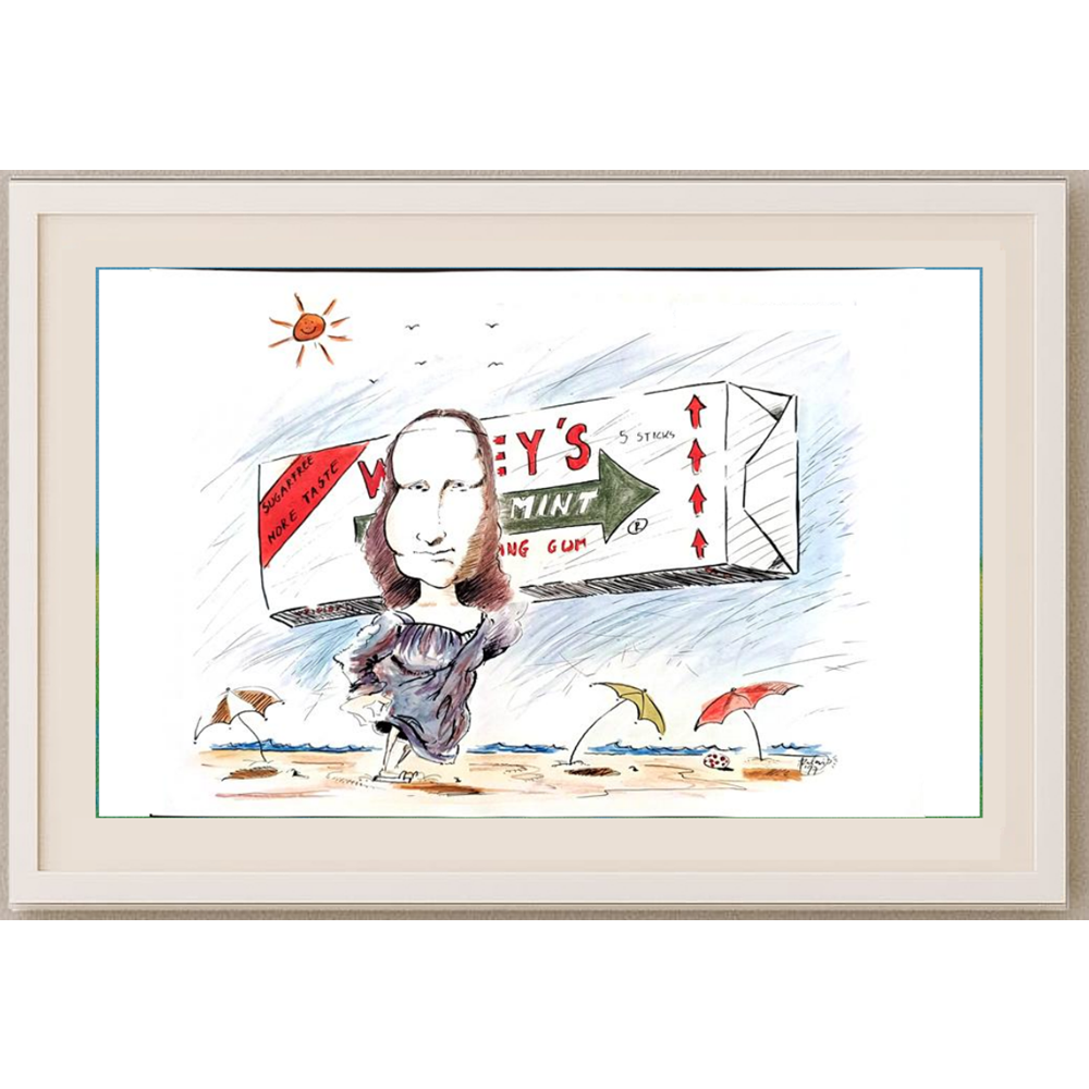 Szalai Attila 29x21cm Orijinal Karikatür BOD01820