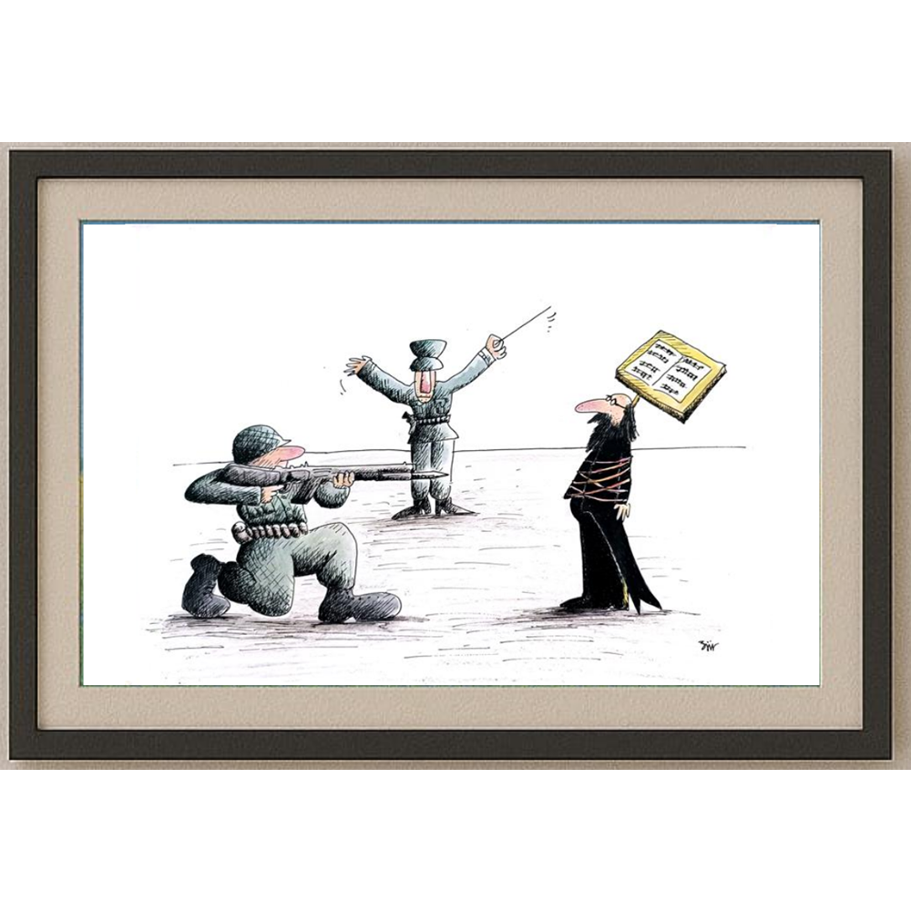 Masoud Ziaei Zardkhashosei 29x21cm Orijinal Karikatür BOD01823