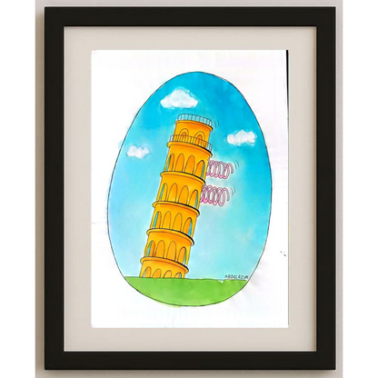 Abdolazim Azarkheil 29x21cm Orijinal Karikatür BOD01825