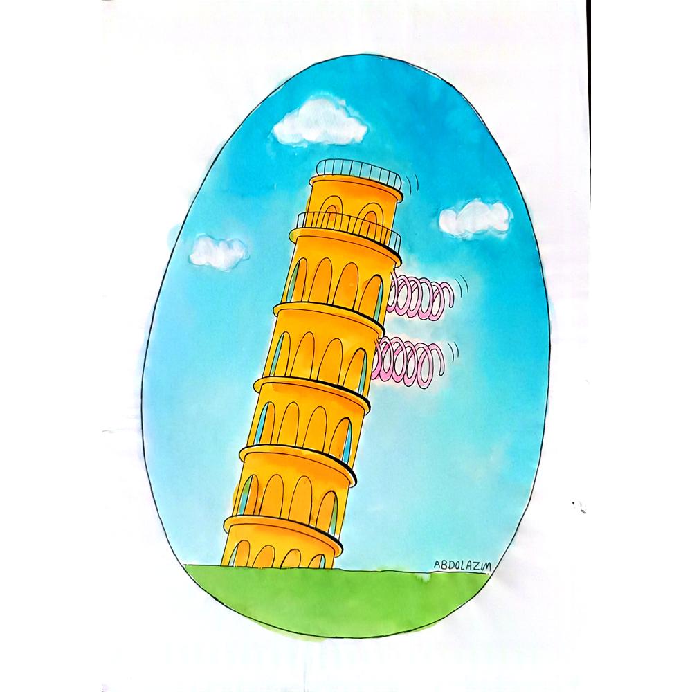 Abdolazim Azarkheil 29x21cm Orijinal Karikatür BOD01825