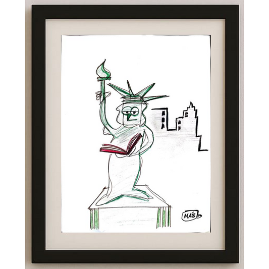 Sergio Mas 29x21cm Orijinal Karikatür BOD01827