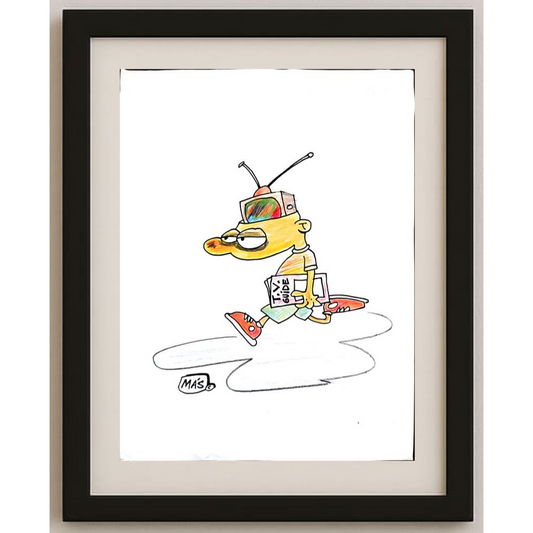 Sergio Mas 29x21cm Orijinal Karikatür BOD01828