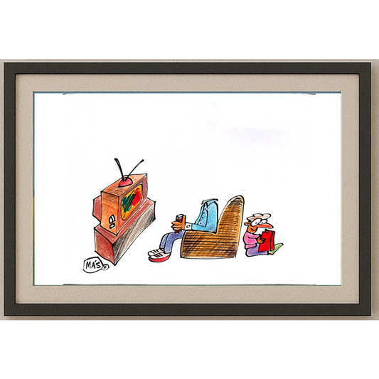 Sergio Mas 29x21cm Orijinal Karikatür BOD01829