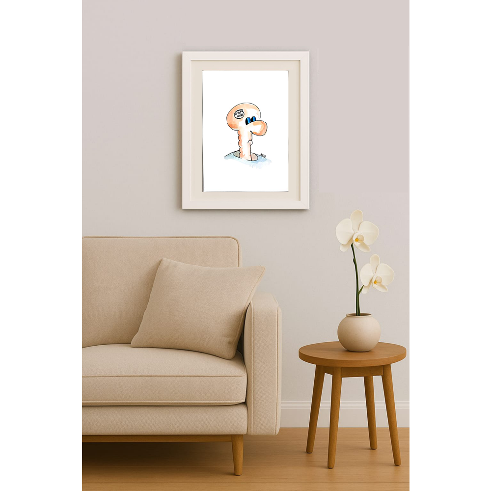 Winfried Besslich 29x21cm Orijinal Karikatür BOD01846