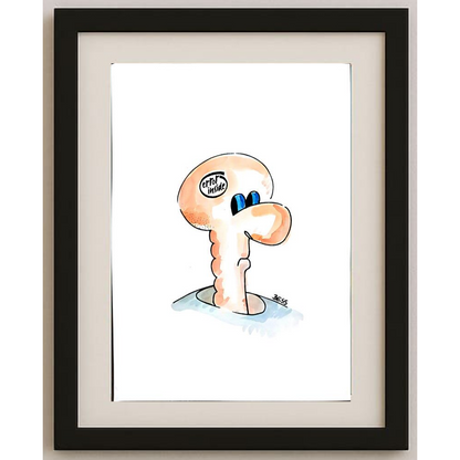 Winfried Besslich 29x21cm Orijinal Karikatür BOD01846