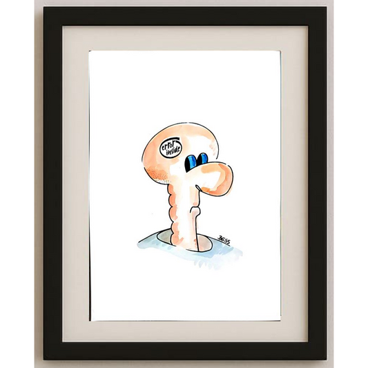 Winfried Besslich 29x21cm Orijinal Karikatür BOD01846