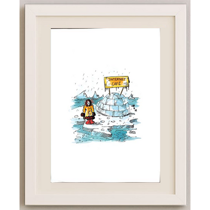 Winfried Besslich 29x21cm Orijinal Karikatür BOD01850