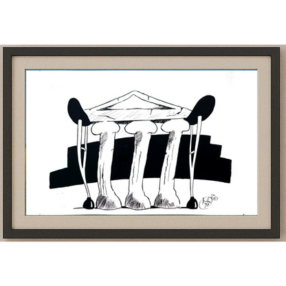 Szalai Attila 29x21cm Orijinal Karikatür BOD01855