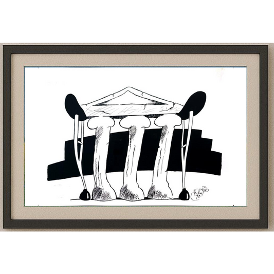 Szalai Attila 29x21cm Orijinal Karikatür BOD01855