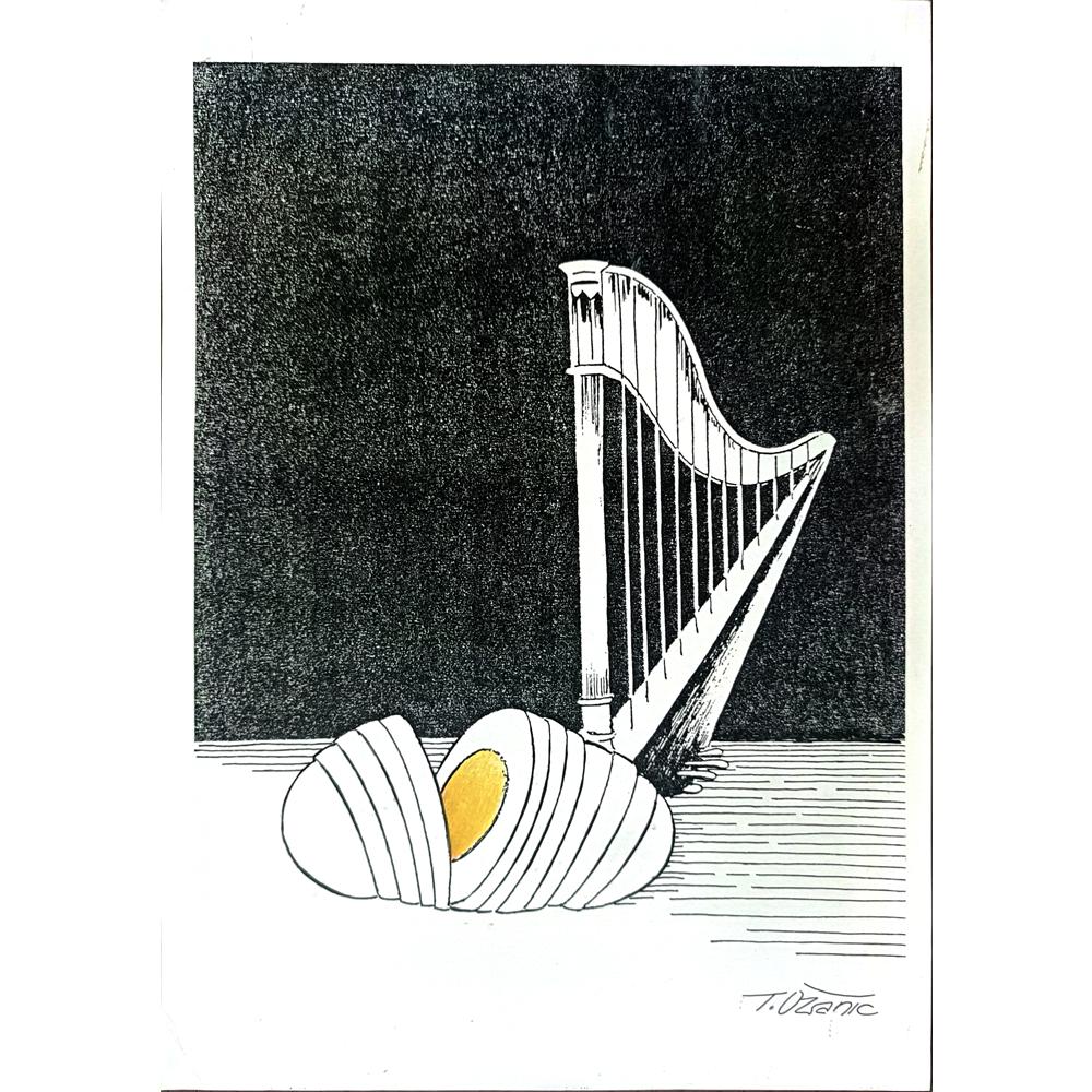 Tomislav Dusanic 29x21cm Orijinal Karikatür BOD01857