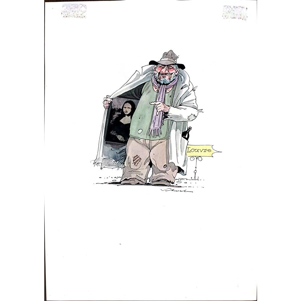 Reiner Schwalme 29x21cm Orijinal Karikatür BOD01858
