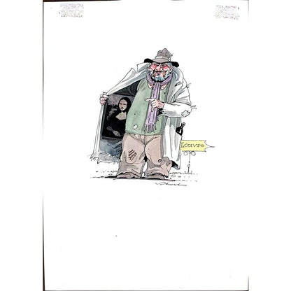 Reiner Schwalme 29x21cm Orijinal Karikatür BOD01858