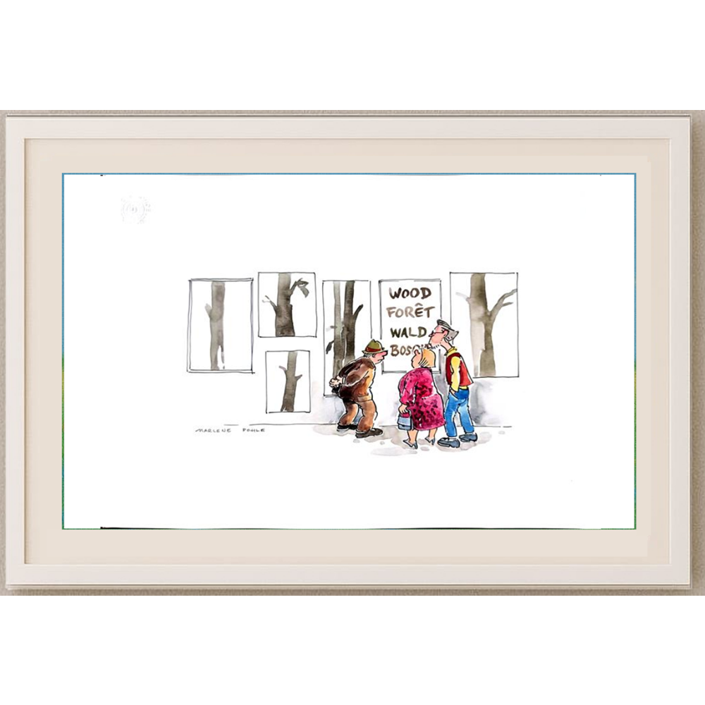 Louis Postruzin 29x21cm Orijinal Karikatür BOD01862