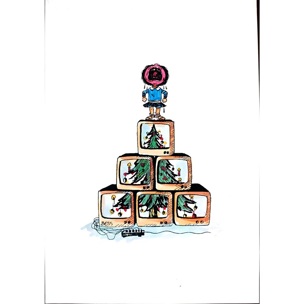 Marlene Pohle 29x21cm Orijinal Karikatür BOD01862