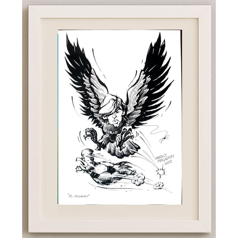 Masoud Ziaei Zardkhashosei 29x21cm Orijinal Karikatür BOD01878