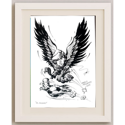 Masoud Ziaei Zardkhashosei 29x21cm Orijinal Karikatür BOD01878