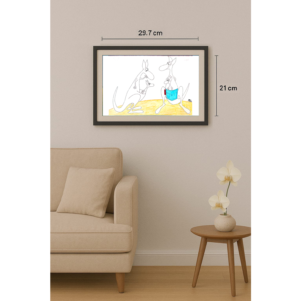 Ali Divandari 29x21cm Orijinal Karikatür BOD01882