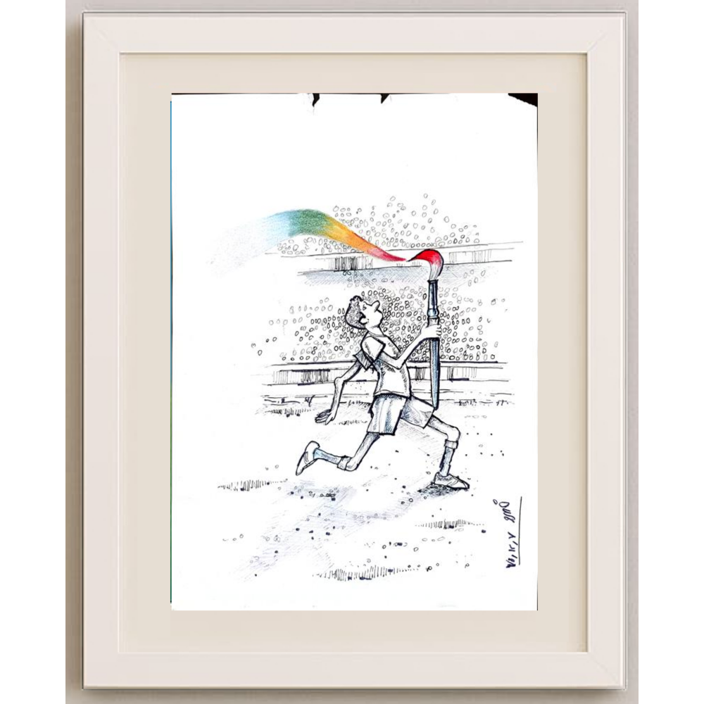 Khosro Nasrolahi 29x21cm Orijinal Karikatür BOD01885