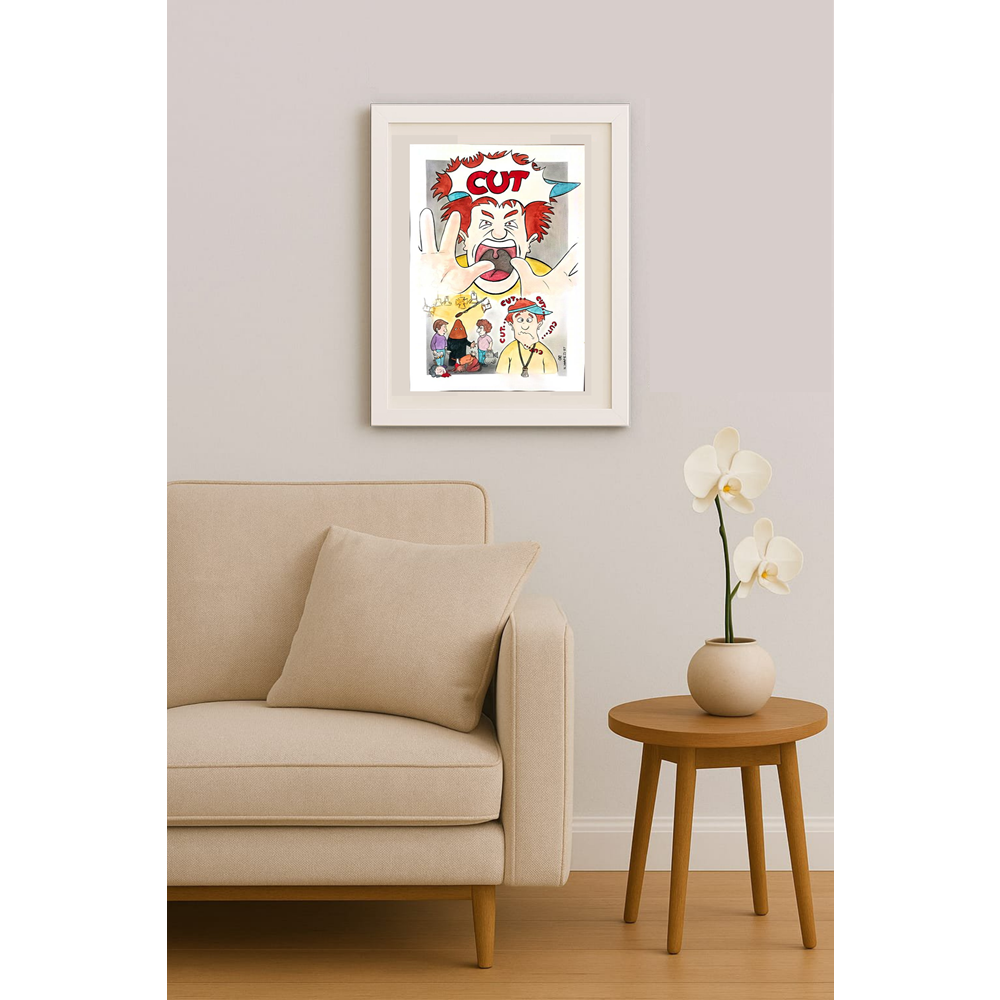 Nader Hafezi 31x21cm Orijinal Karikatür BOD01887