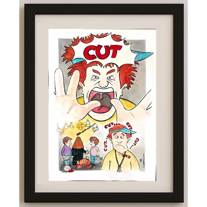 Nader Hafezi 31x21cm Orijinal Karikatür BOD01887