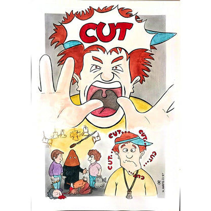 Nader Hafezi 31x21cm Orijinal Karikatür BOD01887