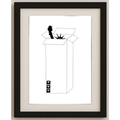 Yourik Karim Masihi 29x21cm Orijinal Karikatür BOD01892