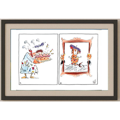 Szalai Attila 29x21cm Orijinal Karikatür BOD01896