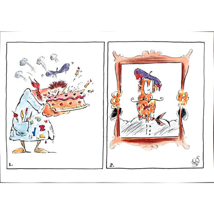 Szalai Attila 29x21cm Orijinal Karikatür BOD01896