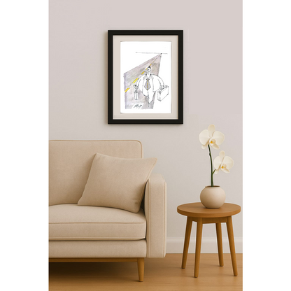 Dezideria Bodis 21x15cm Orijinal Karikatür BOD01905