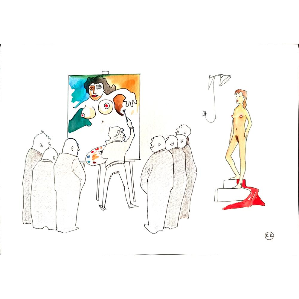 Kokus 29x21cm Orijinal Karikatür BOD01907